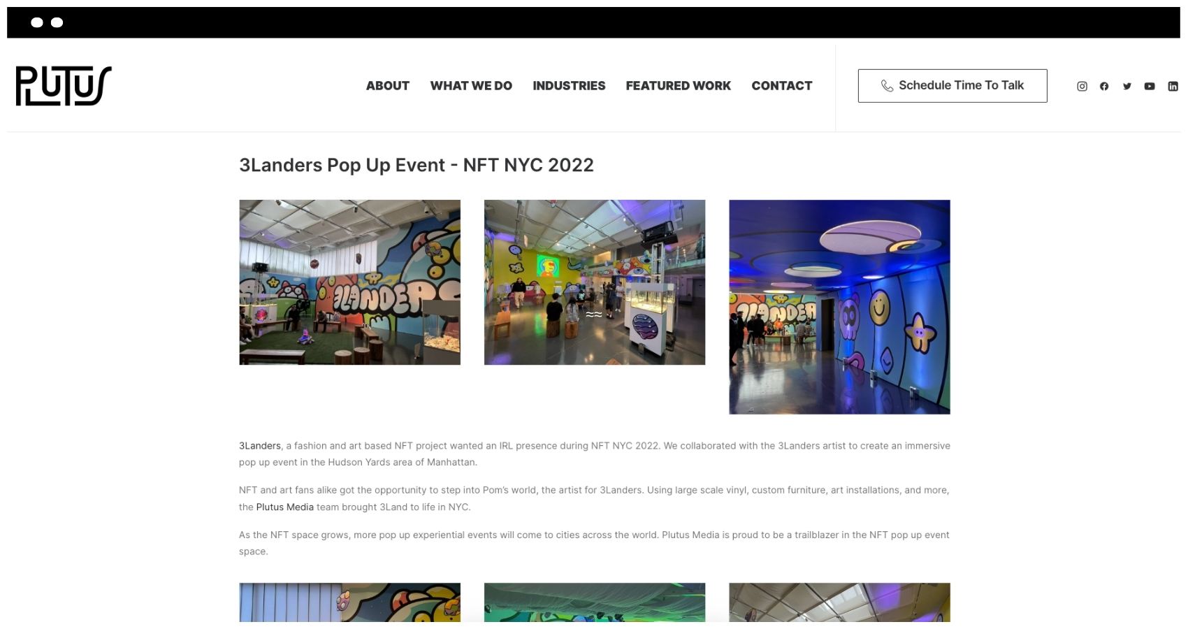 Plutus Media website