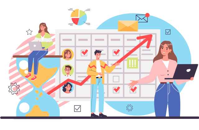 person's right arm in view and writing at a table with coffee cup in the background