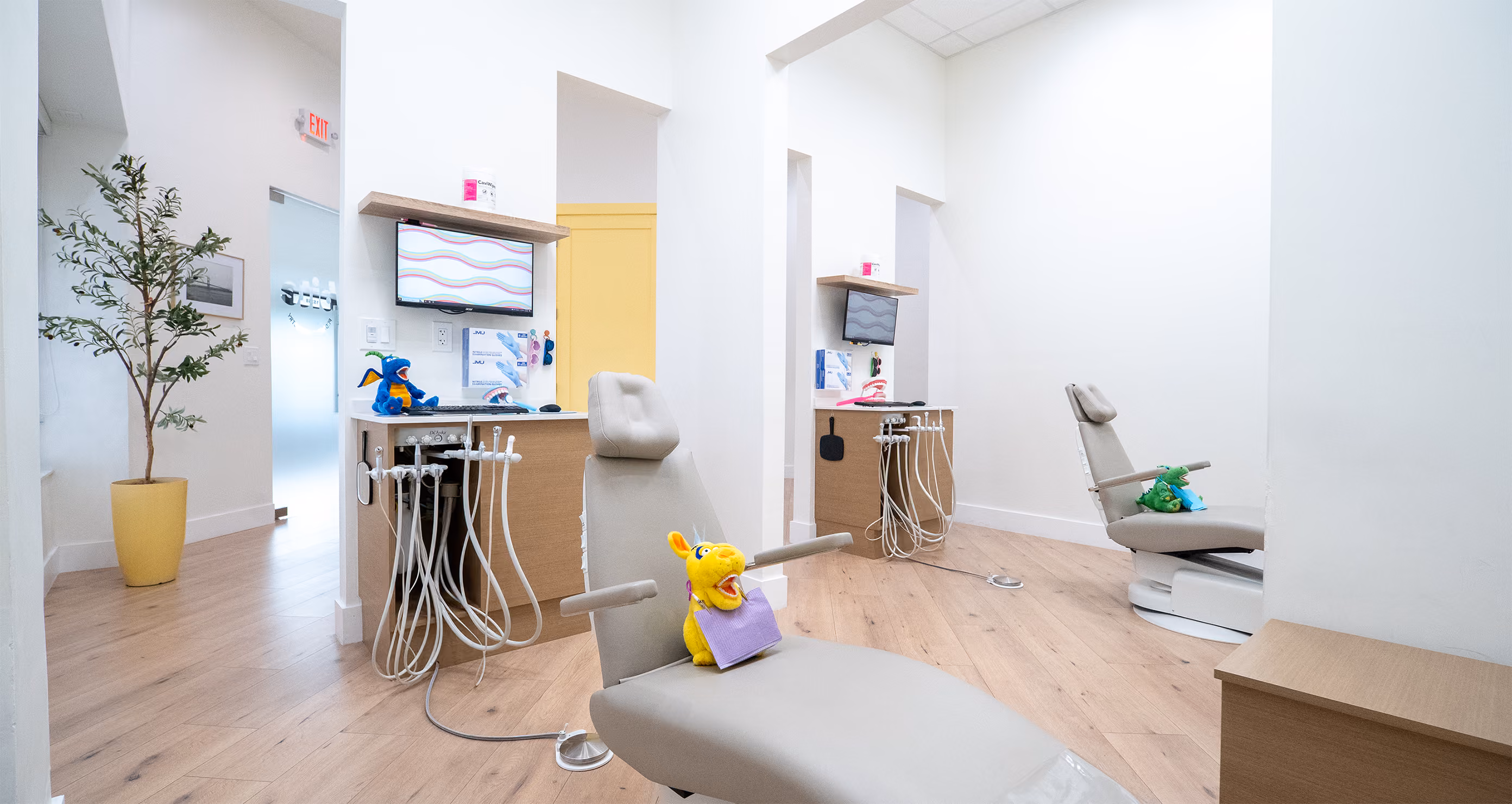 Clean and spacious treatment rooms at Bite Pediatric Dentistry, designed to make children feel comfortable and relaxed