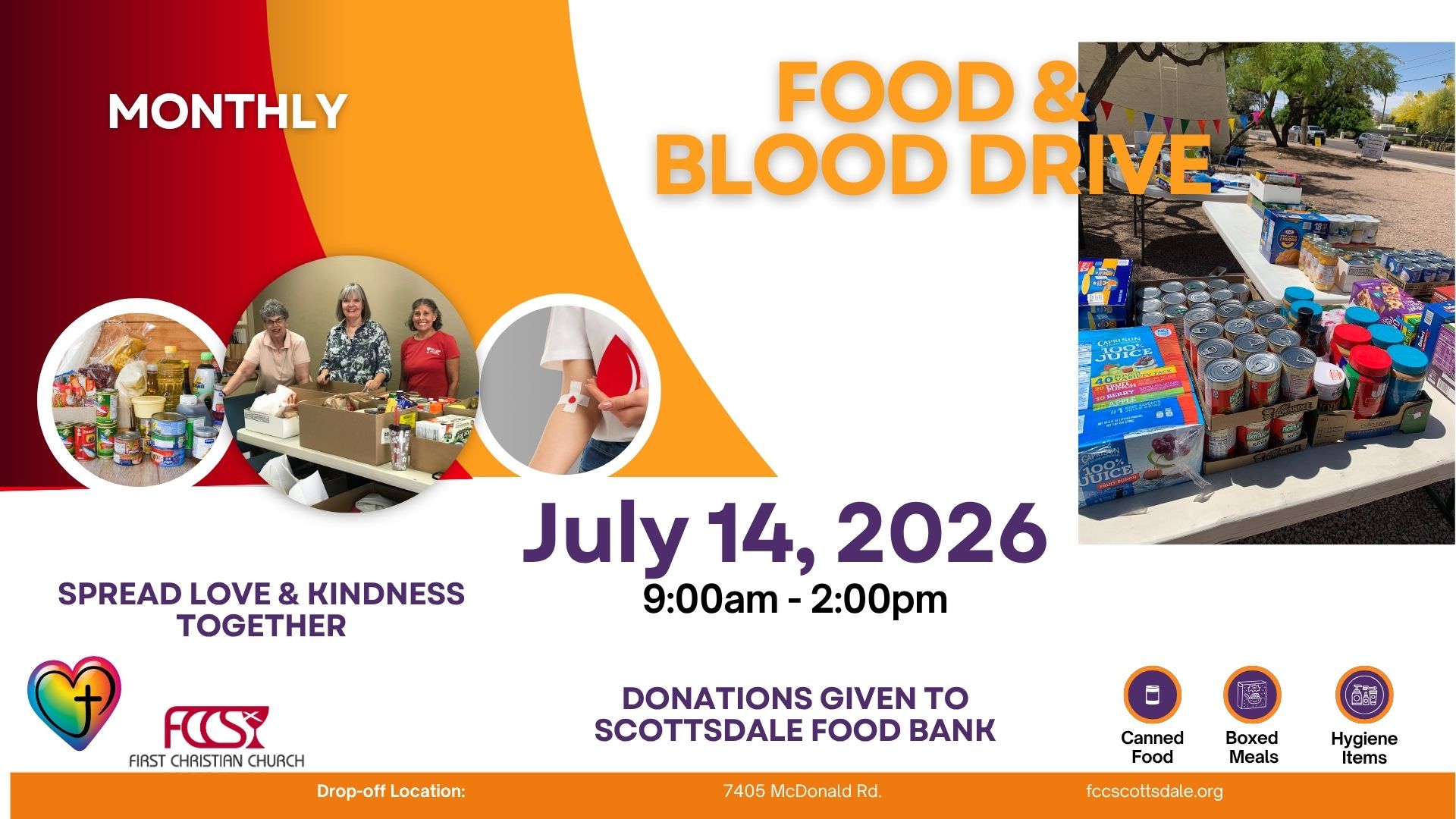 Food and Blood Drive