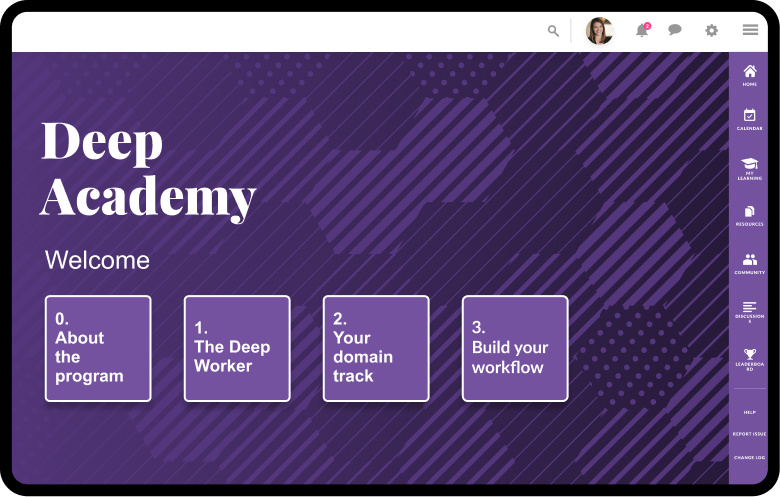 Interactive event management app showing agenda, surveys, and user engagement features on mobile