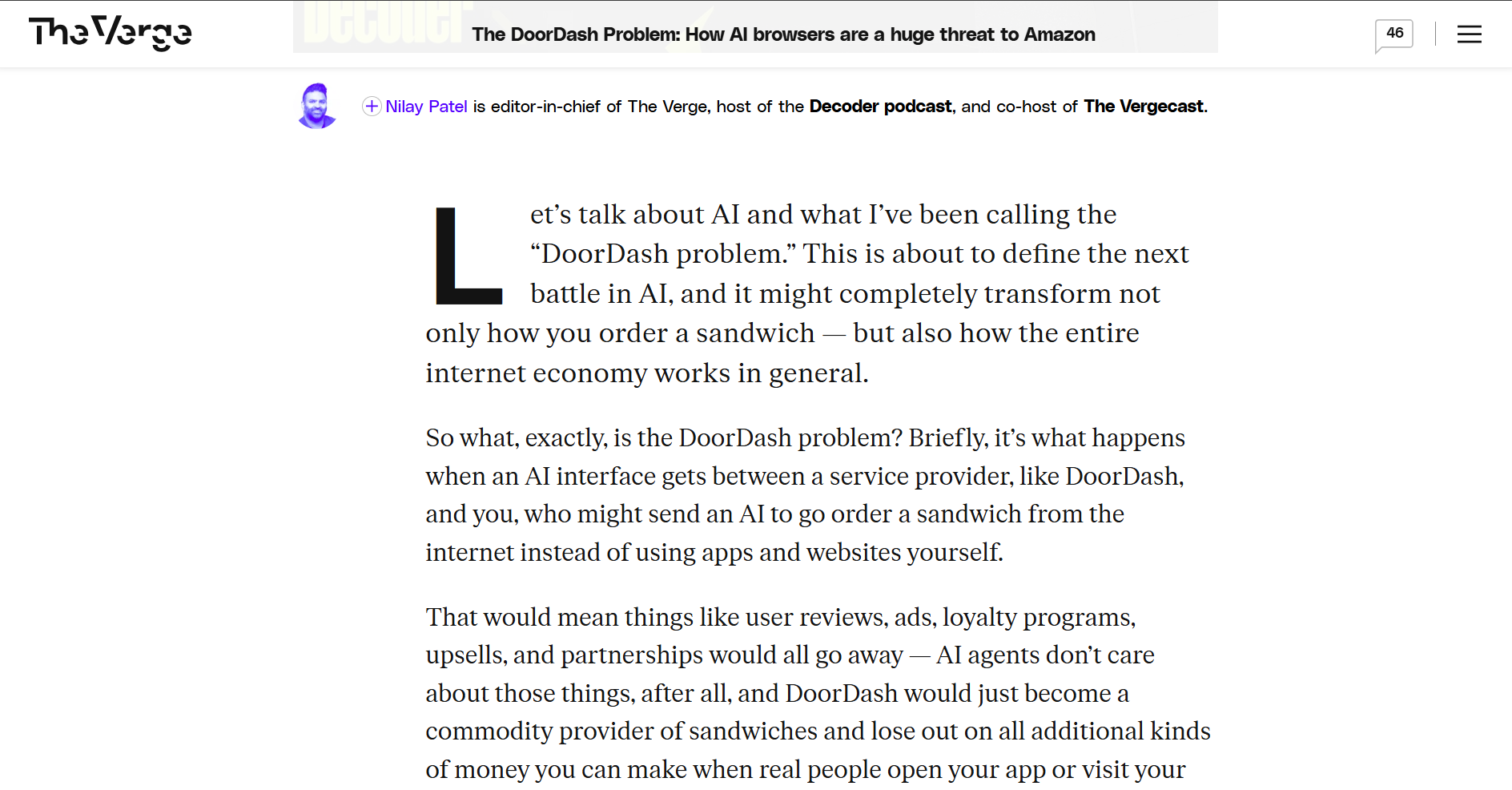 The DoorDash Problem Explained
