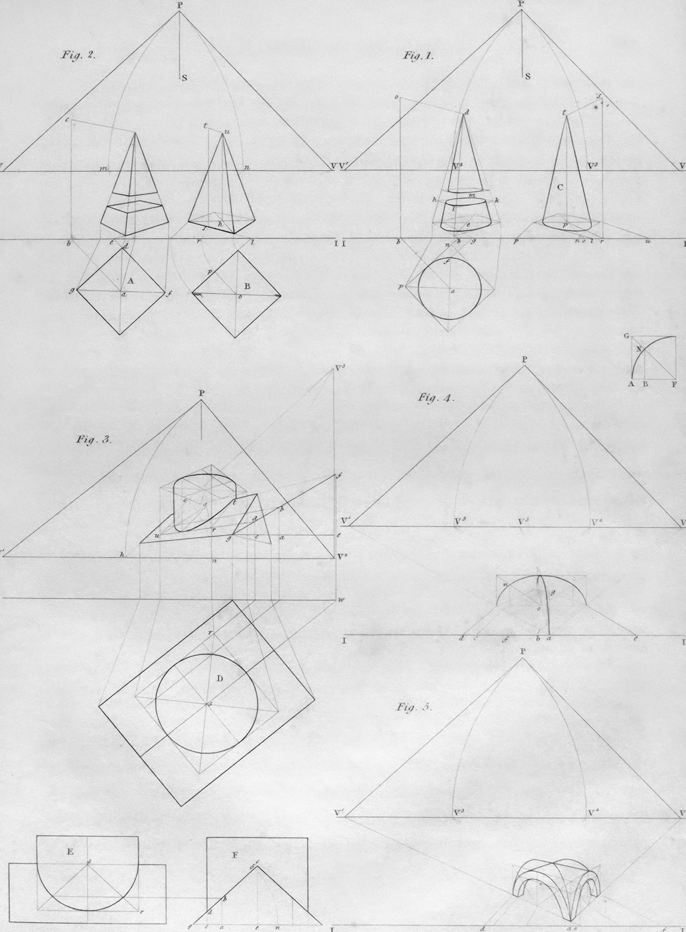 A dimensioned print with the numbers living inside the drawing views