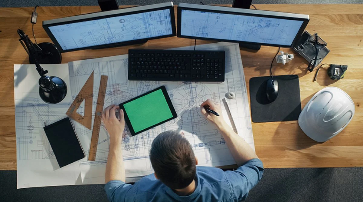 What lands on the estimator's desk