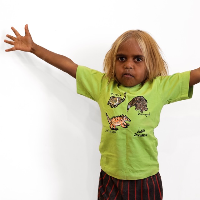 Kids T-shirt - Bush Creatures - Bright Green