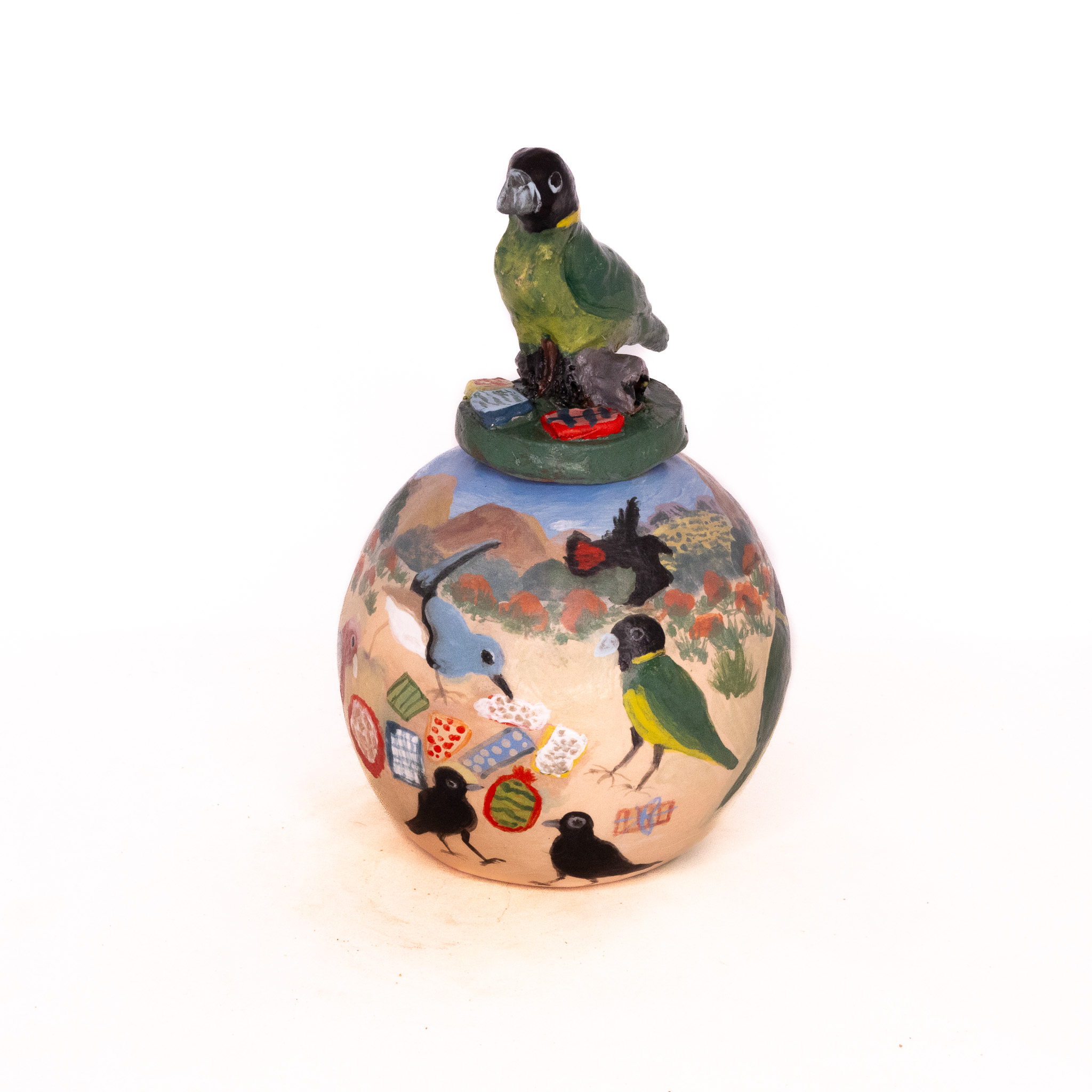 Urlpaatja pa Tjina Thepa Mapa ring-nich parrot and many bird friends JI409-25