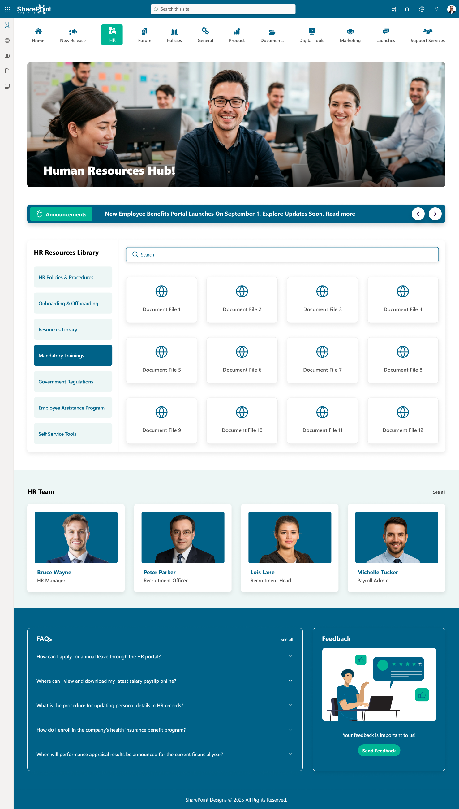 HR Portal Template