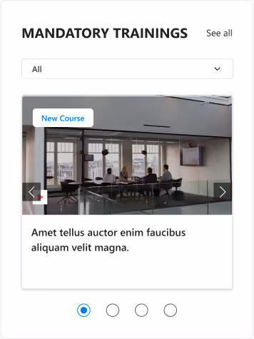 Mandatory Training Webpart
