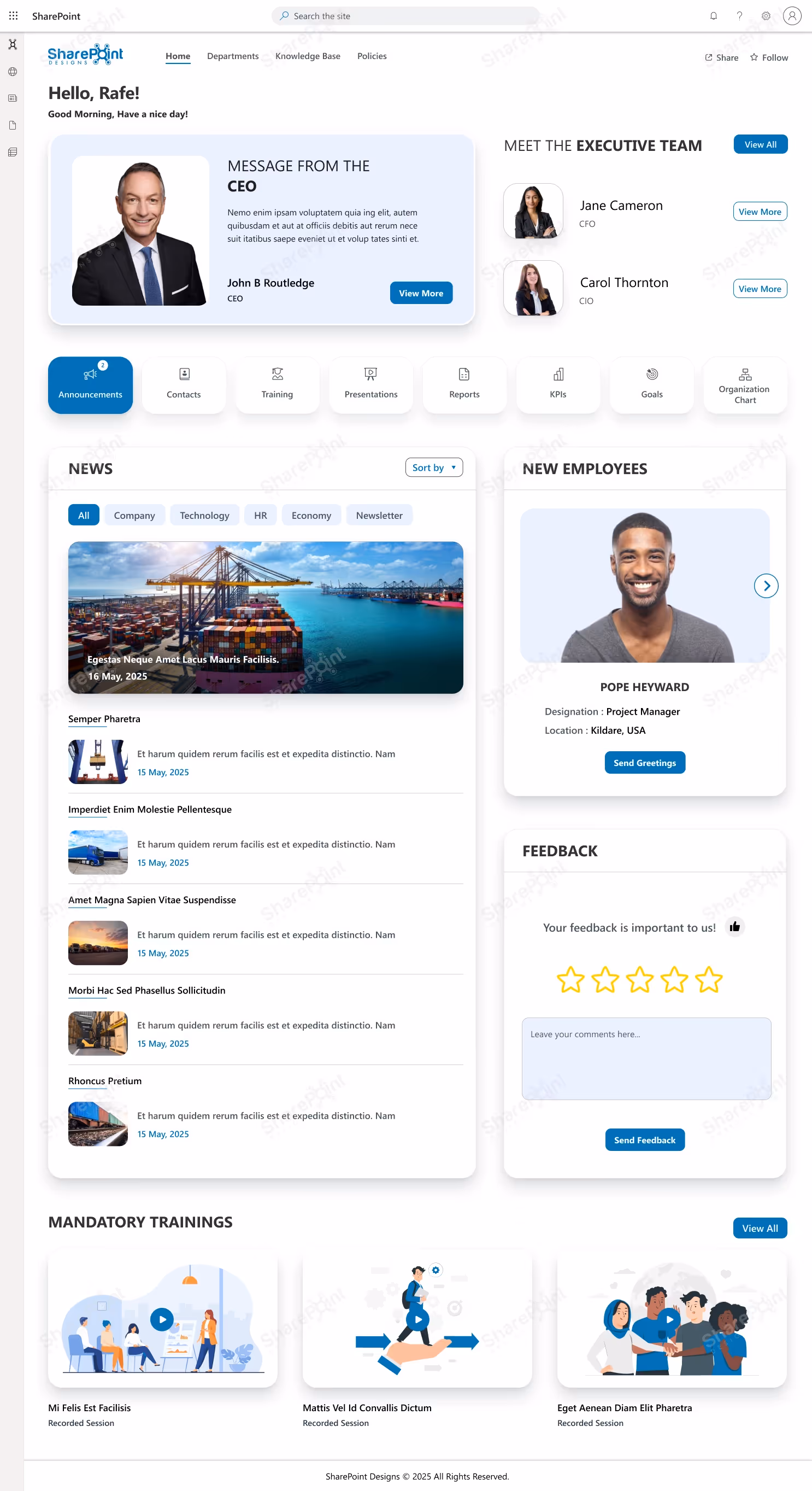 Logistics Transport Template 1