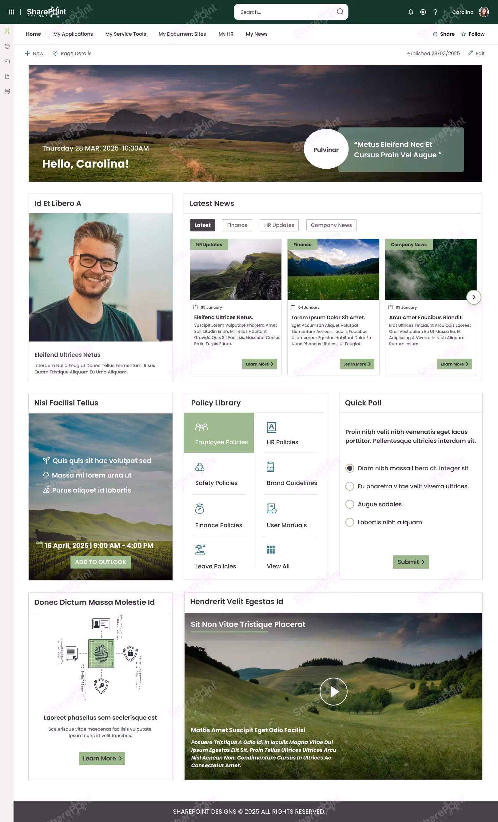 Envrionment Sustainablity Template 3