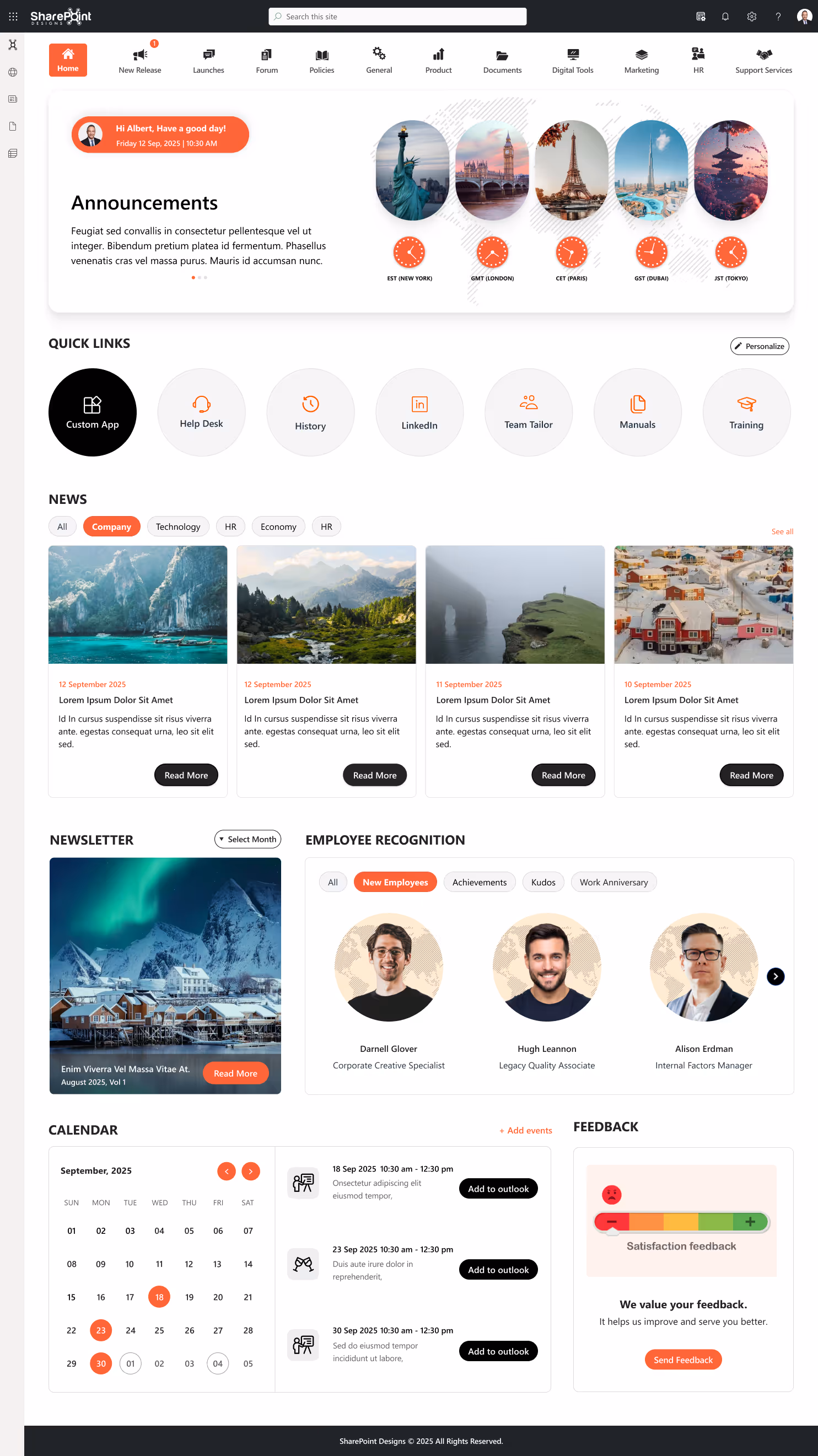 Modern-Intranet-Template