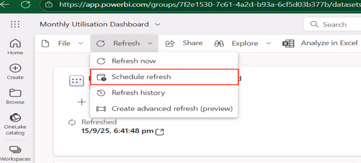 Automate Data Refresh in Power BI Service