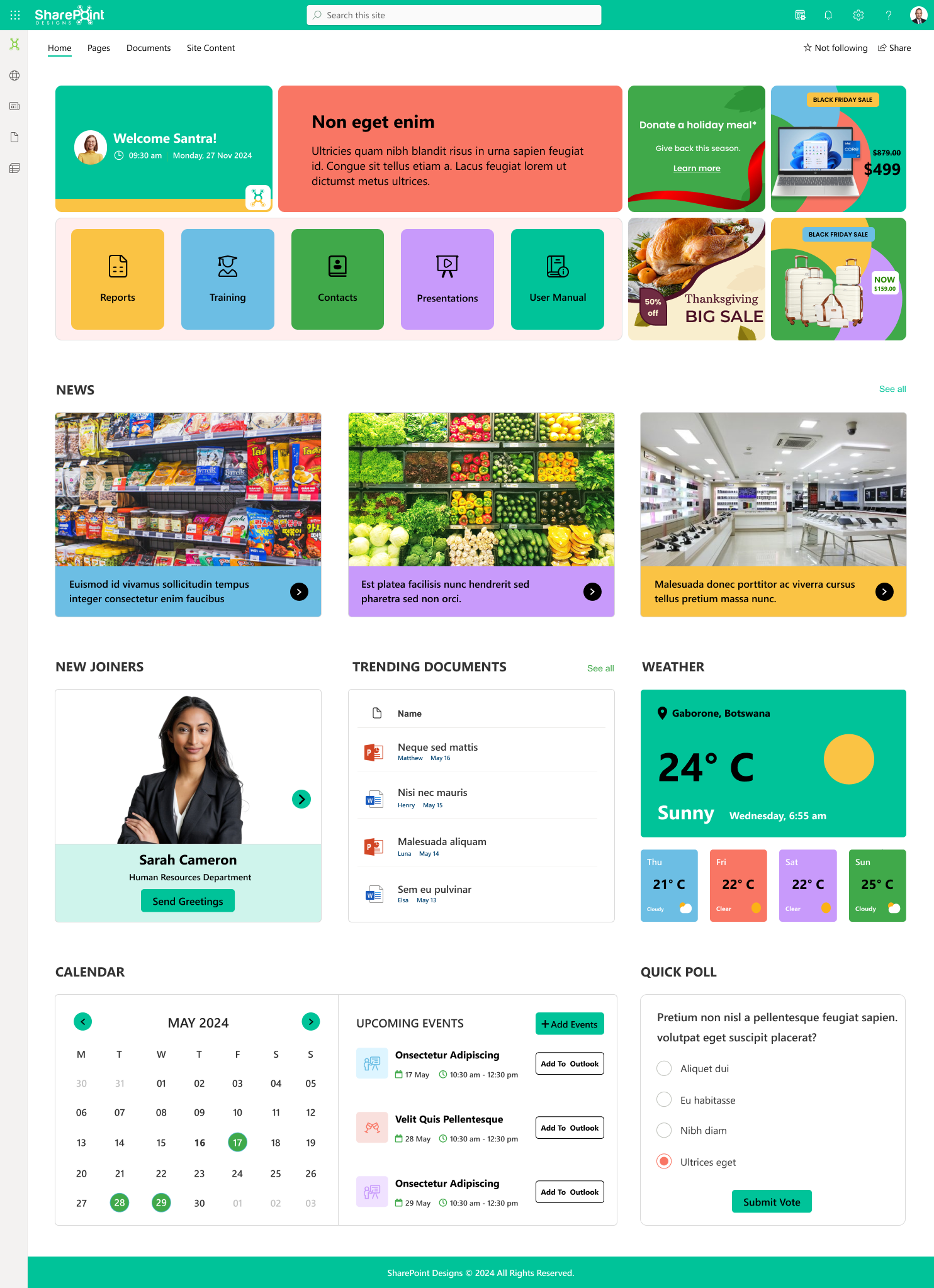 Departmental Site Template