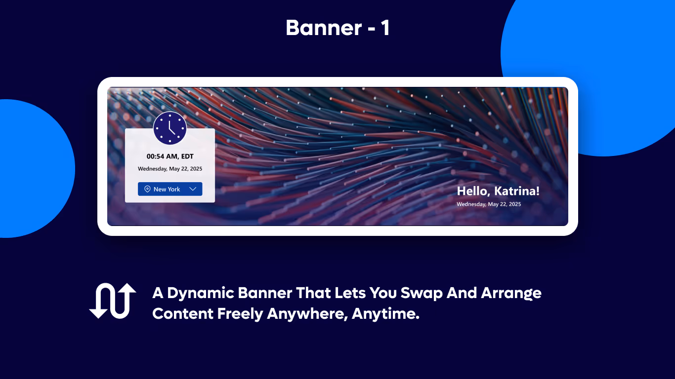 Banner 01 - TimeZone Welcome Widget