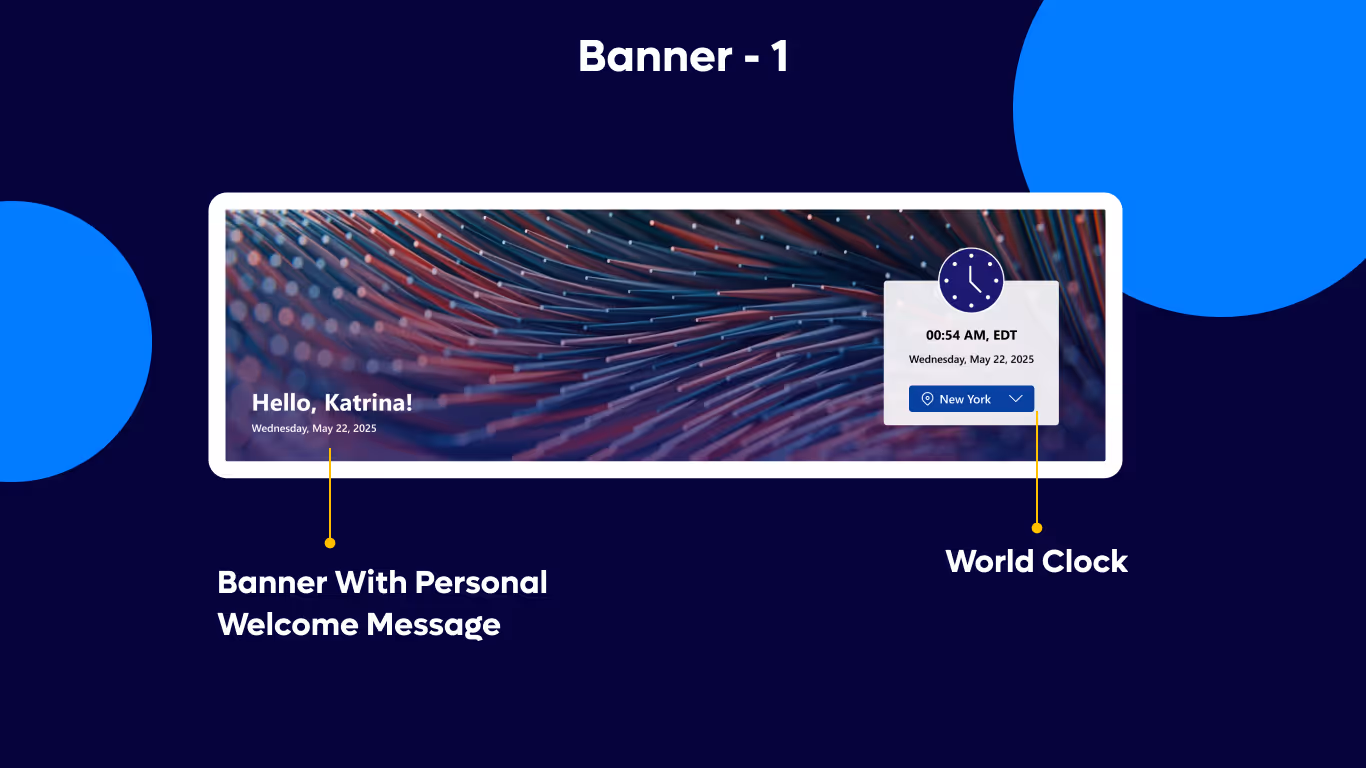 Banner 01 - TimeZone Welcome Widget