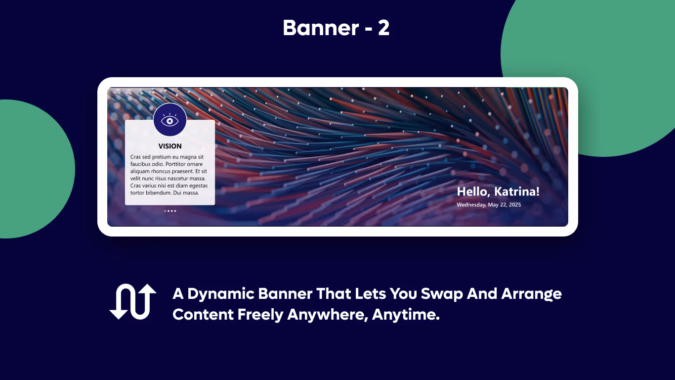 Banner 02 - Welcome Banner with Vision Slider