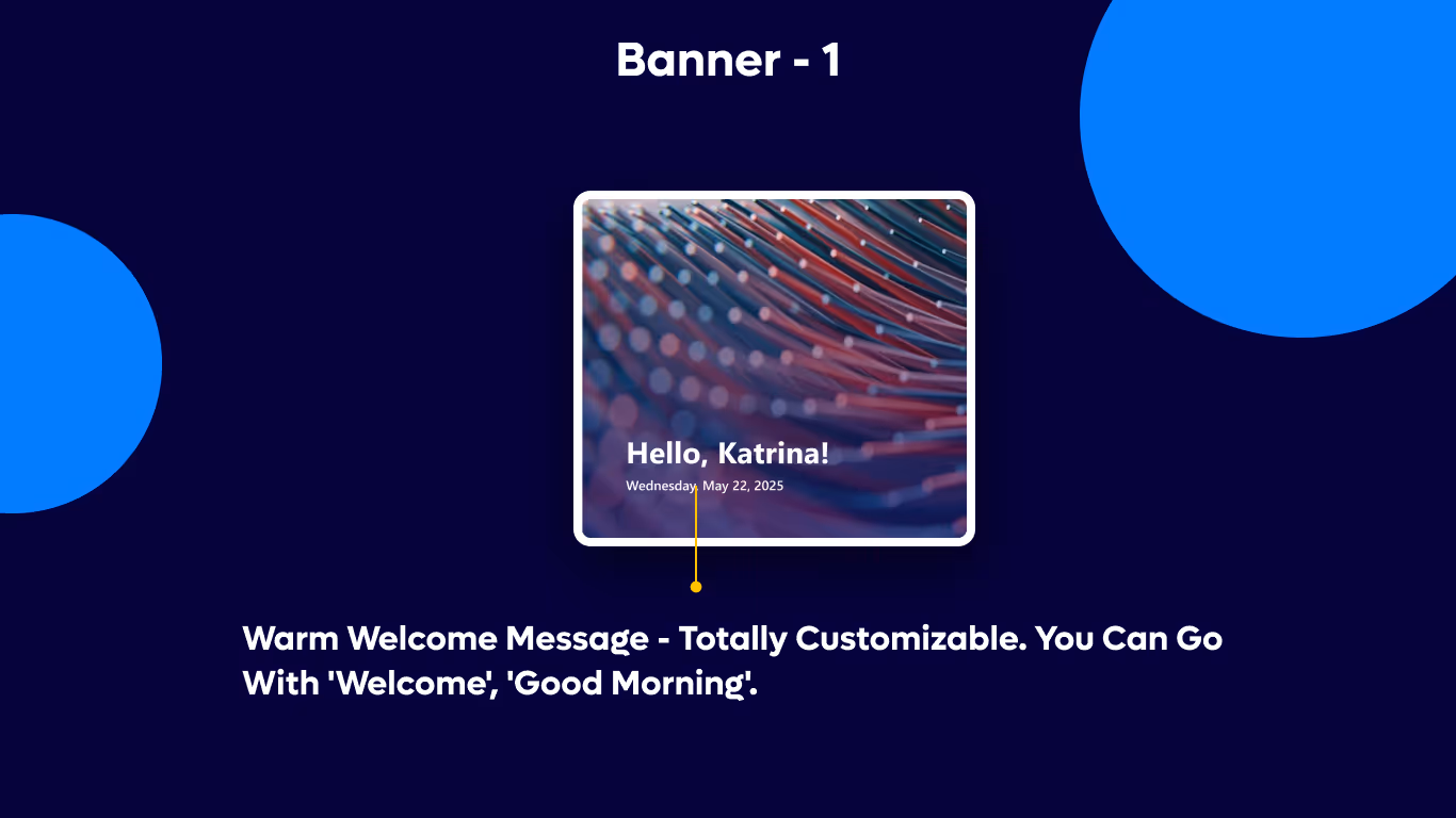 Banner 01 - TimeZone Welcome Widget