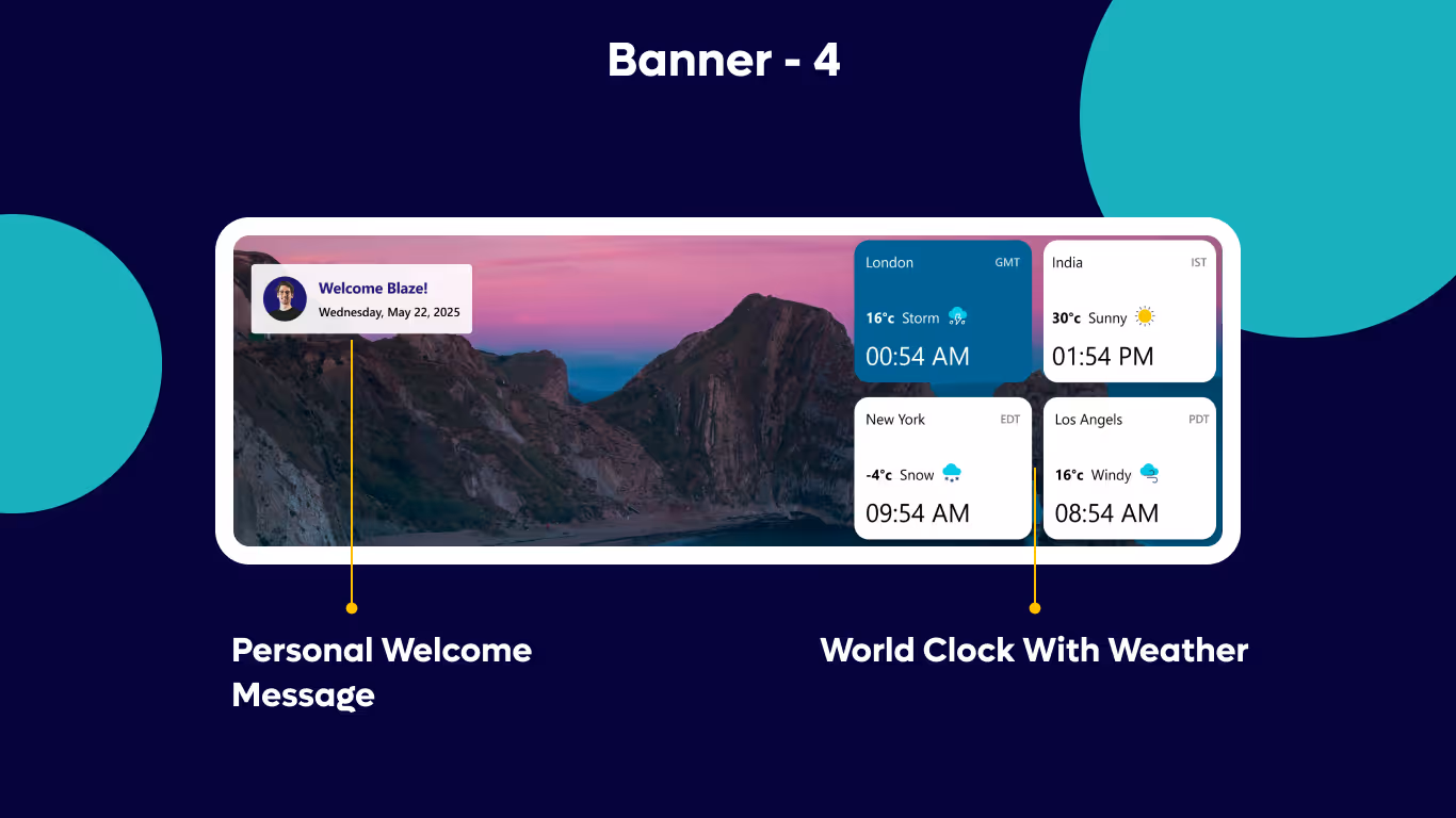 Banner 04 - Global Time & Weather Dashboard