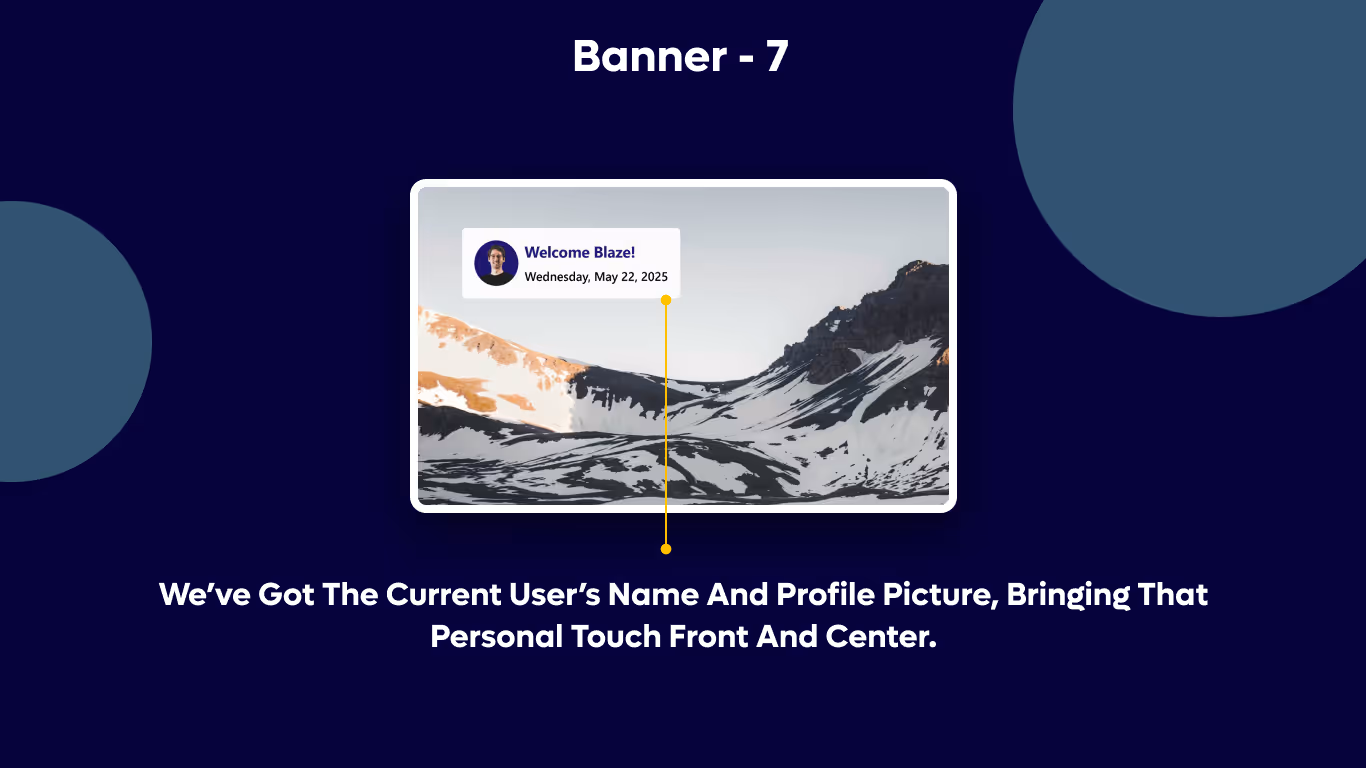Banner 07 - Simple Welcome & Time Block