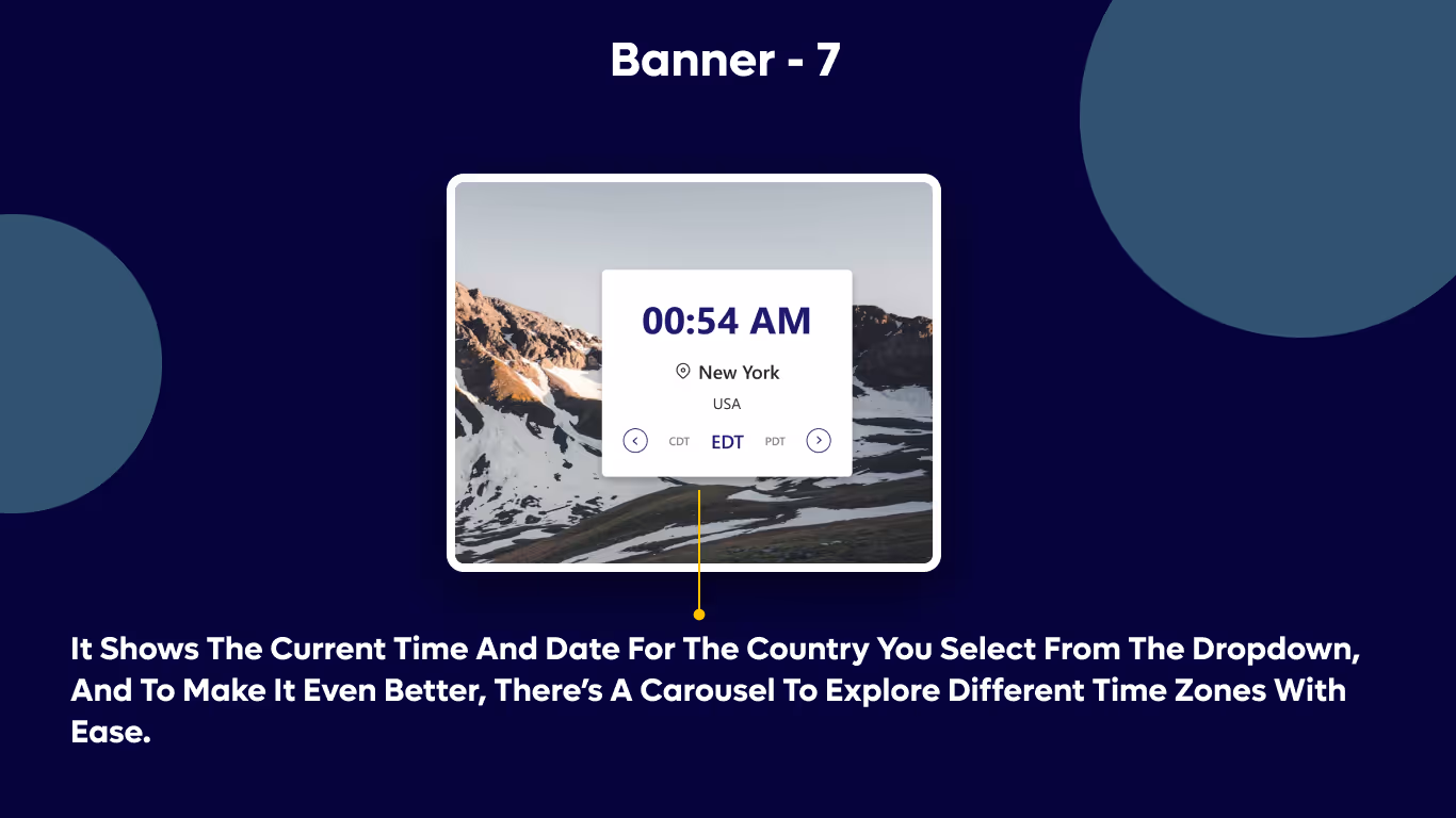 Banner 07 - Simple Welcome & Time Block