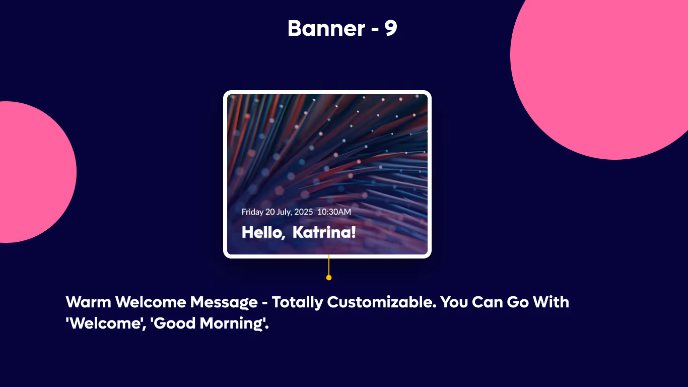 Banner 09 - World Clock Welcome Banner