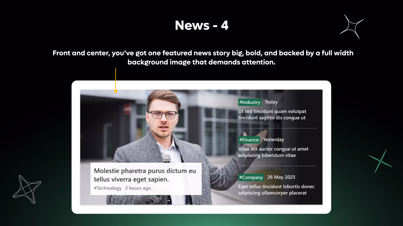 News 04 - News Spotlight with Category Timeline