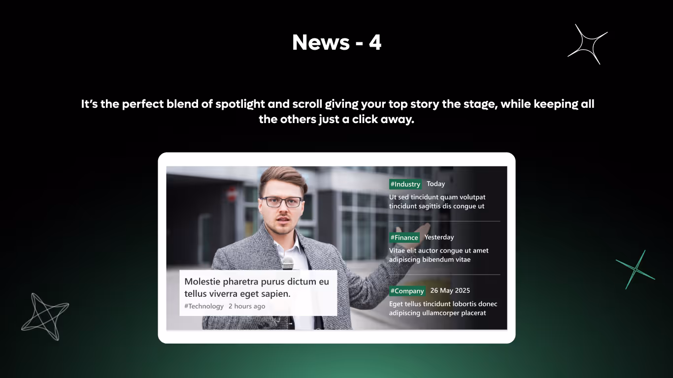 News 04 - News Spotlight with Category Timeline