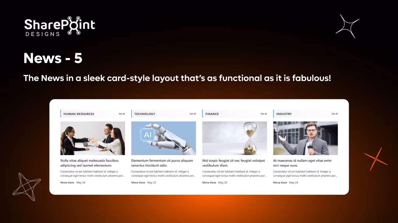 News 05 - Department News Blocks