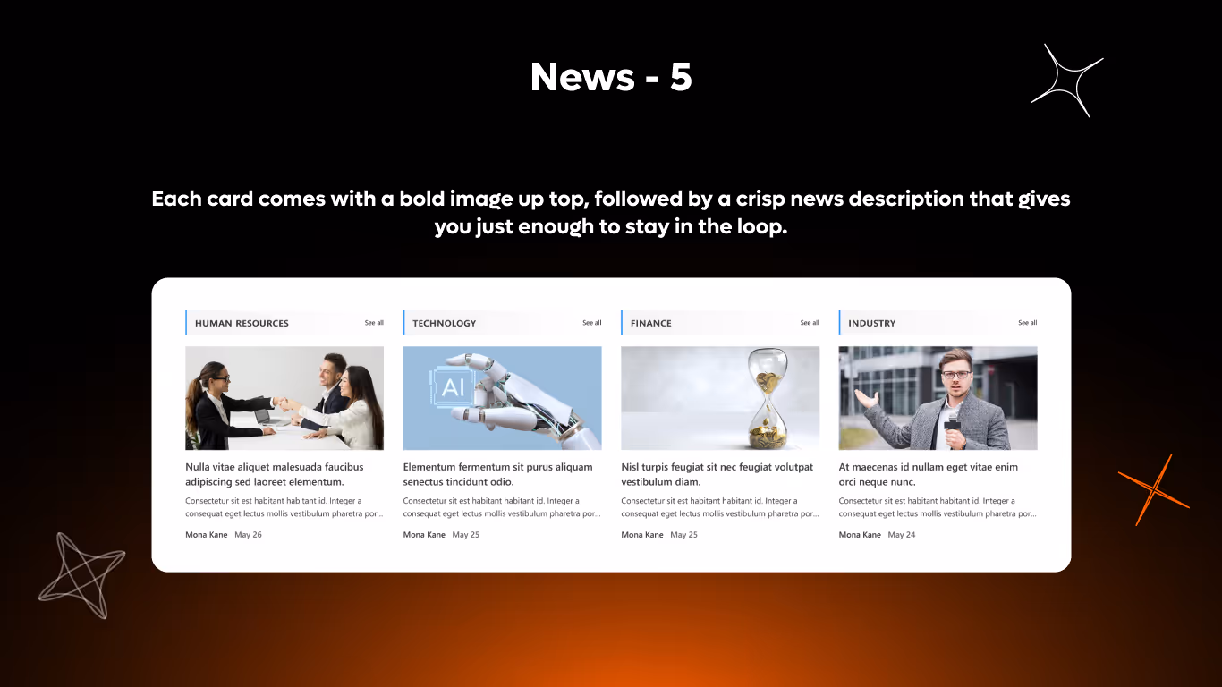 News 05 - Department News Blocks
