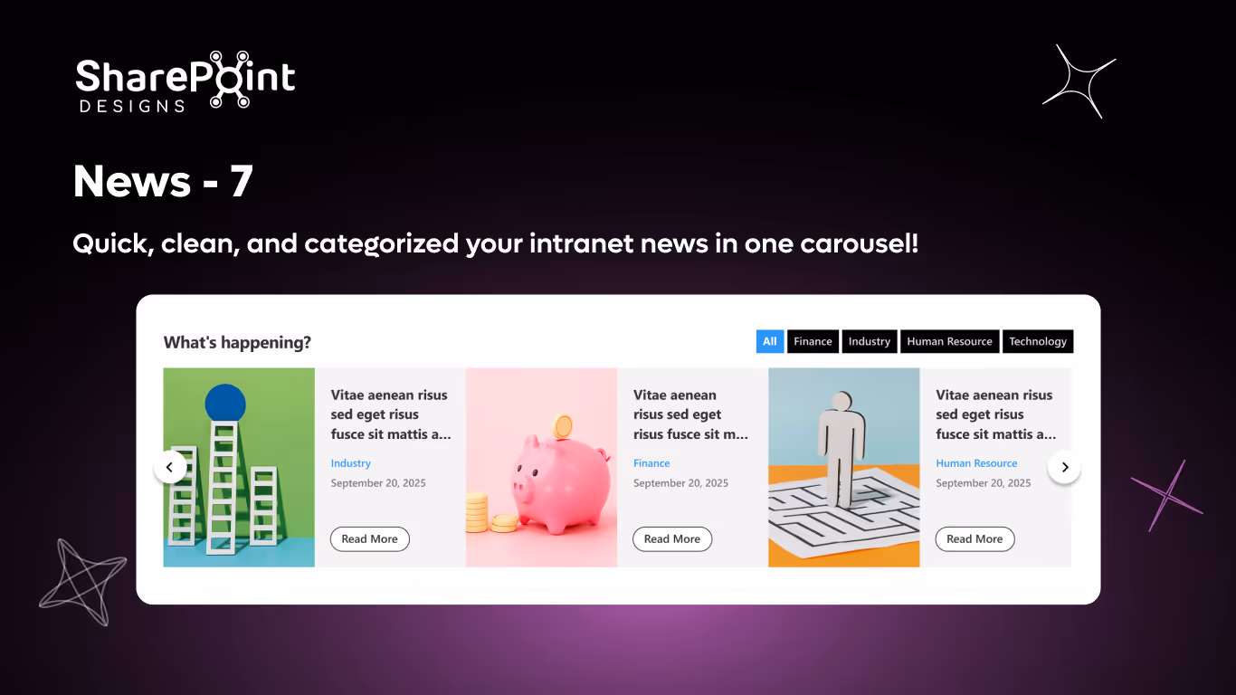 News 07 - News Carousel - Category Filter View