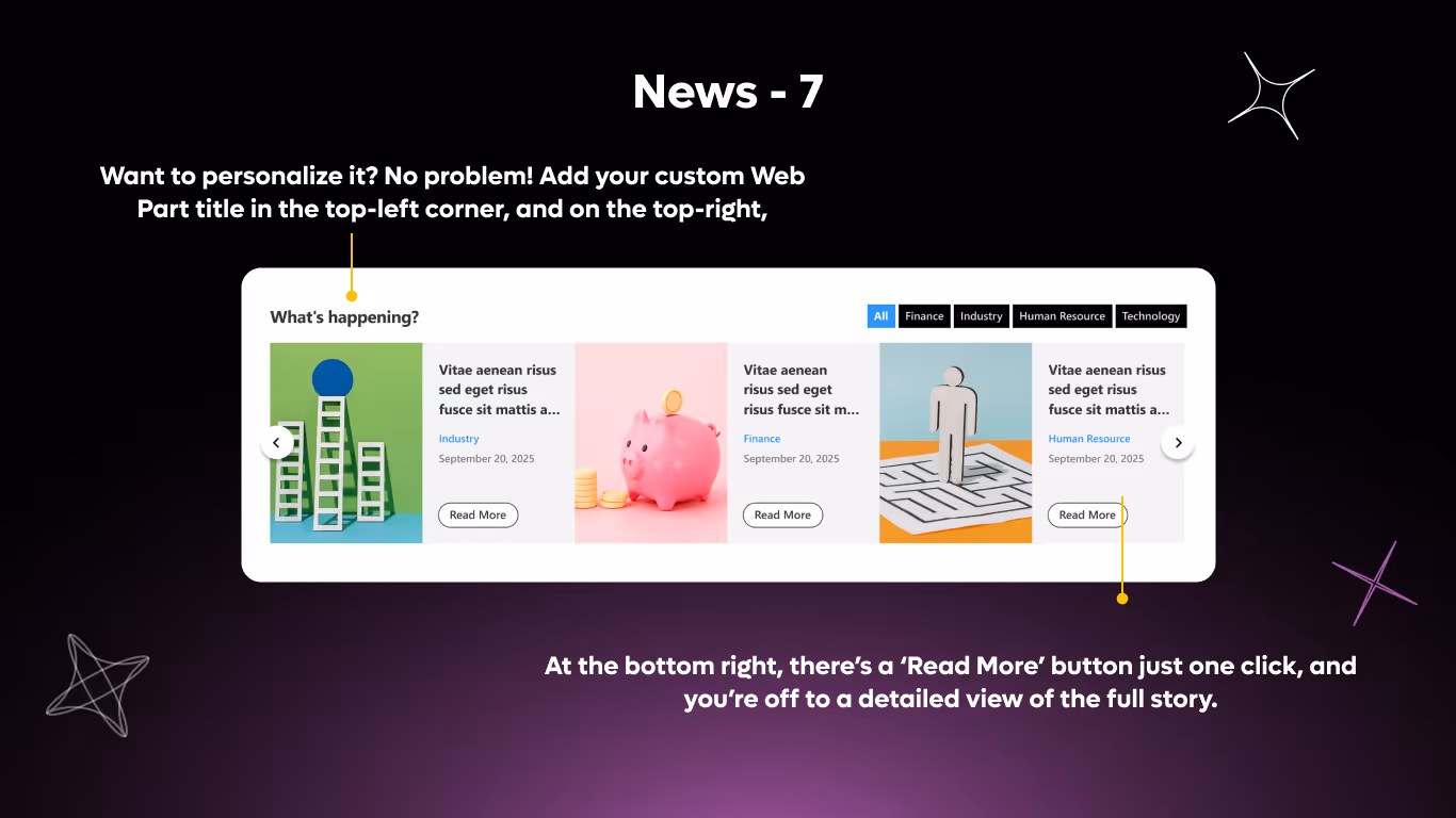 News 07 - News Carousel - Category Filter View