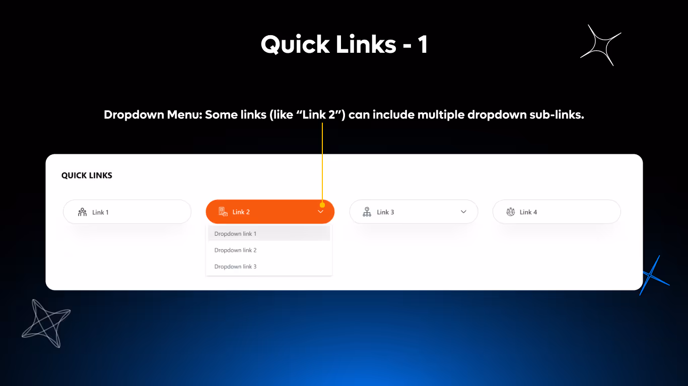 Quick Links 01 - Quick Action Bar