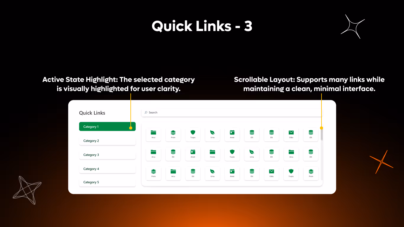 Quick Links 03 - Category-Based Quick Links