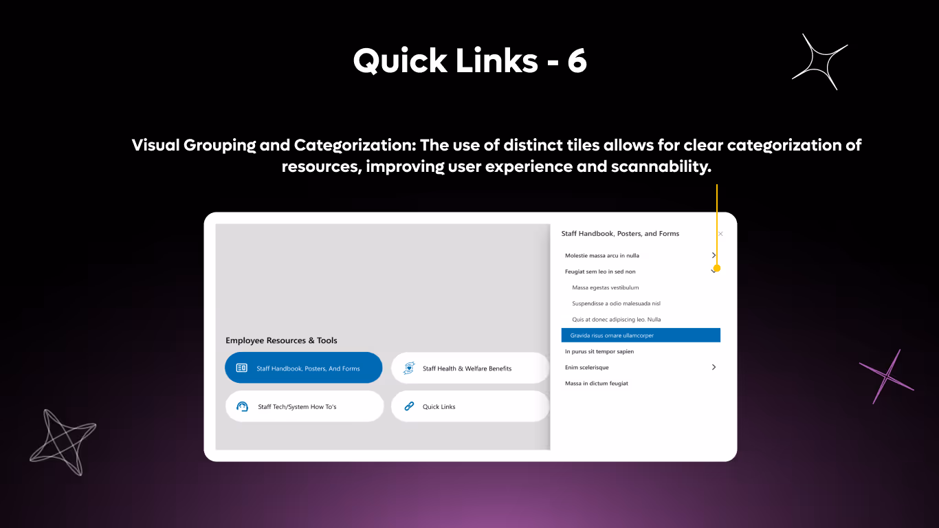 Quick Links 06 - Employee Resources Menu