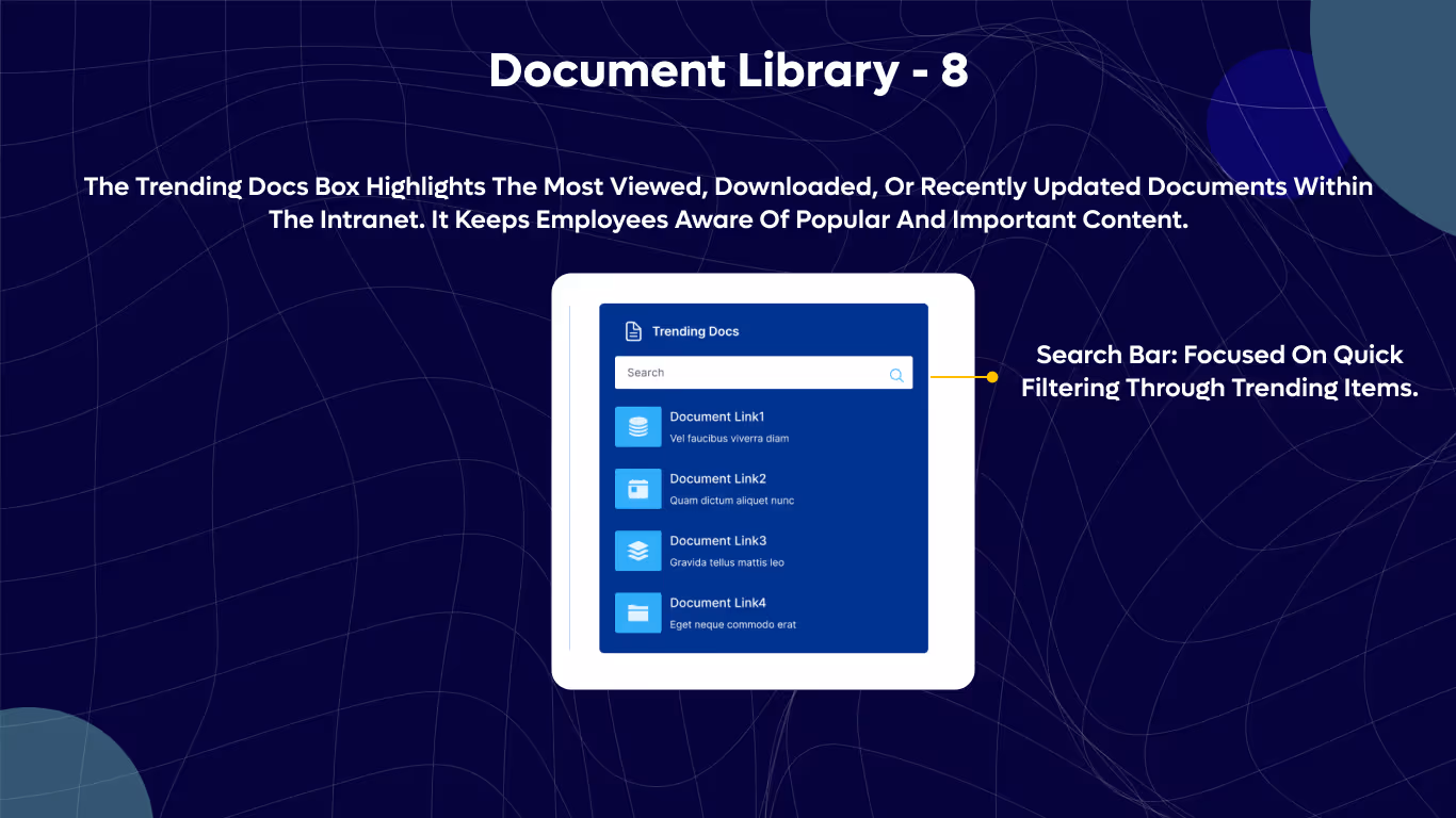 Document Library 8 - Guidelines, Trending Docs & Policies Cards