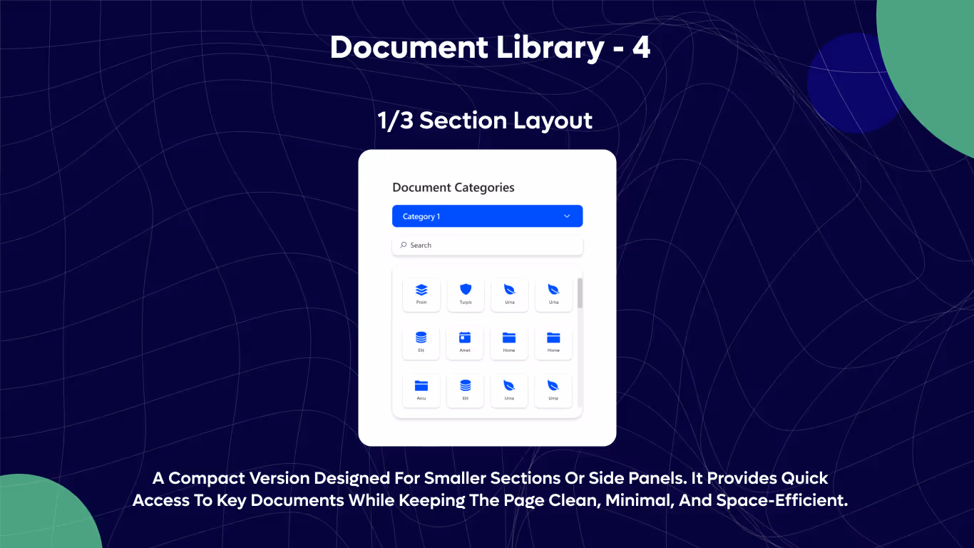 Document Library 4 - Document Categories Grid (Icon View)