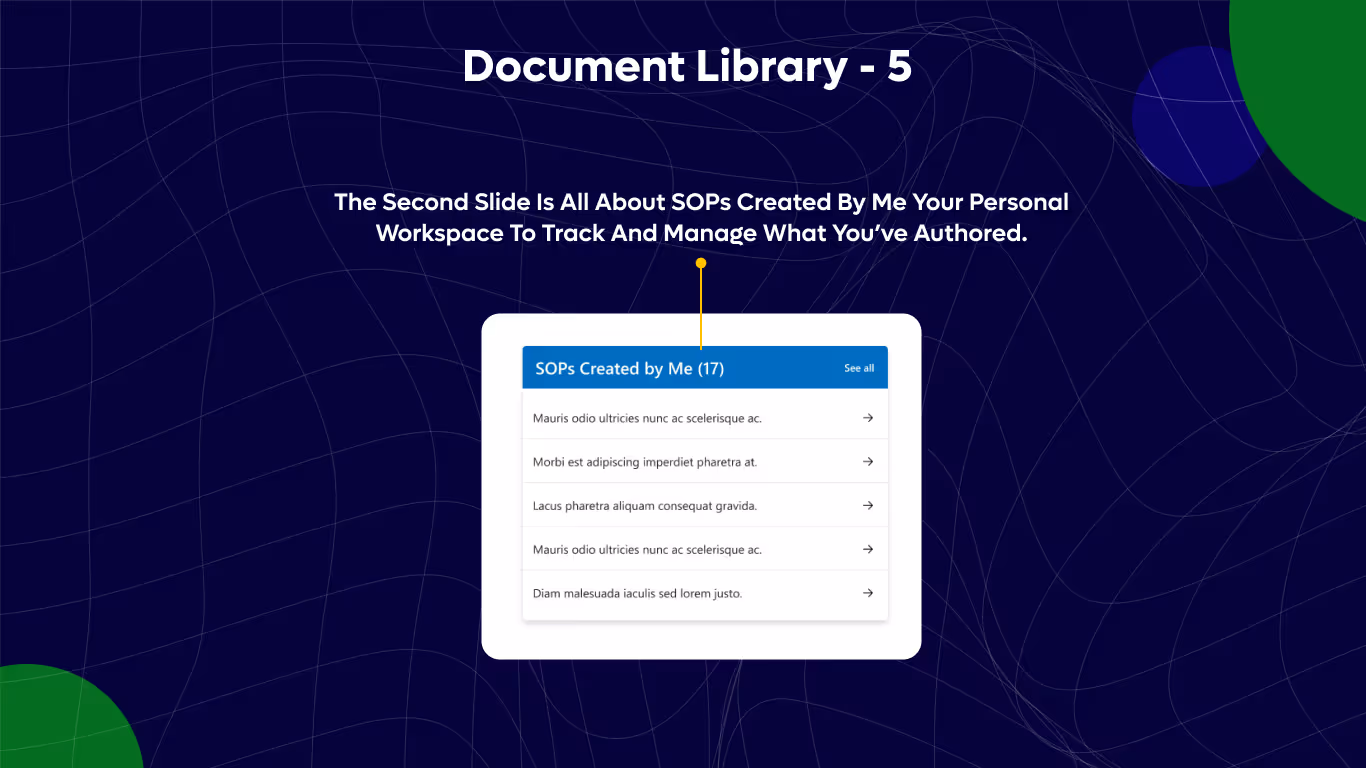 Document Library 5 - SOP Dashboard