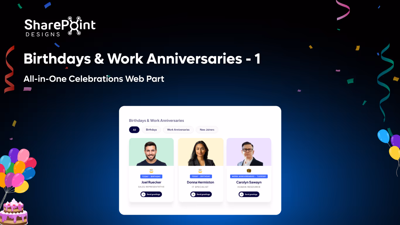 Celebrations Hub – Card View