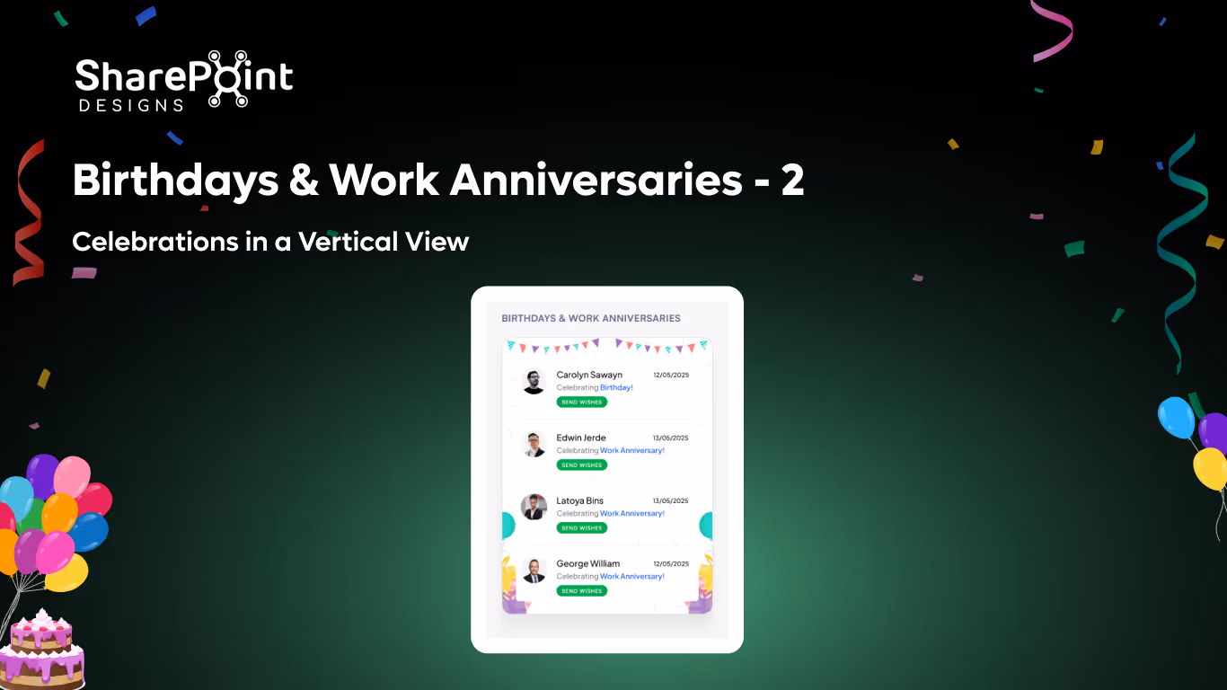 Celebrations Feed – List View