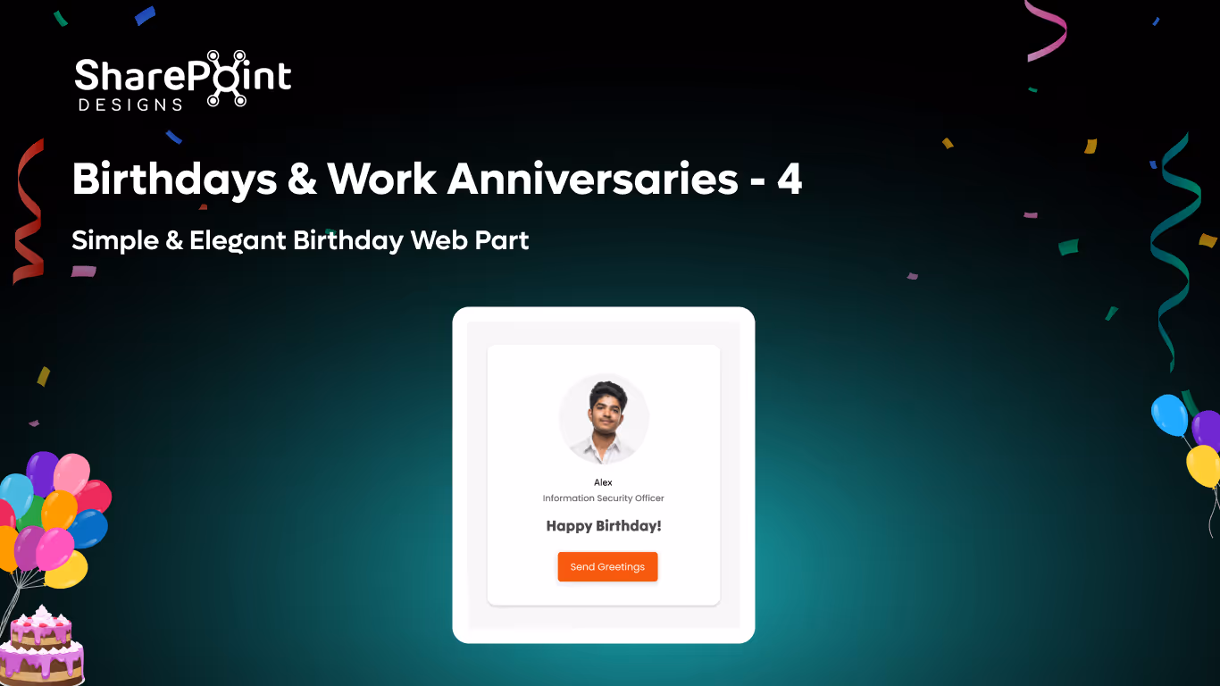 Birthday Greeting Card – Minimal