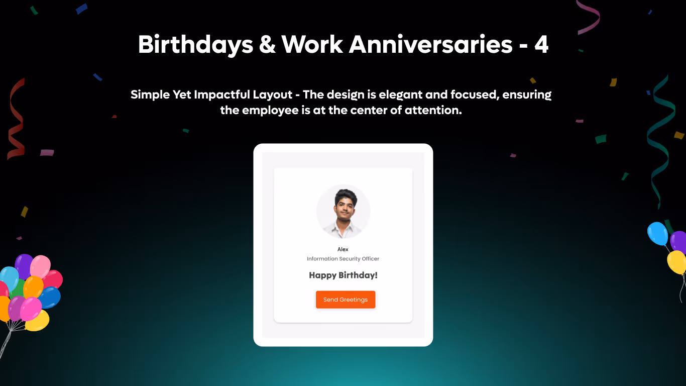 Birthday Greeting Card – Minimal