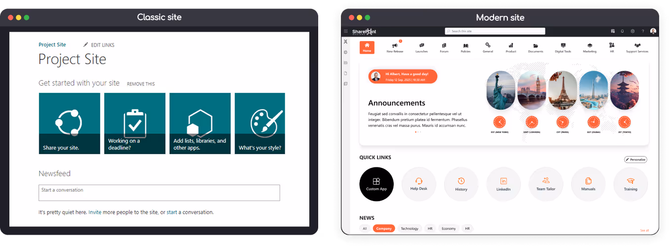 Change Classic SharePoint to Modern SharePoint