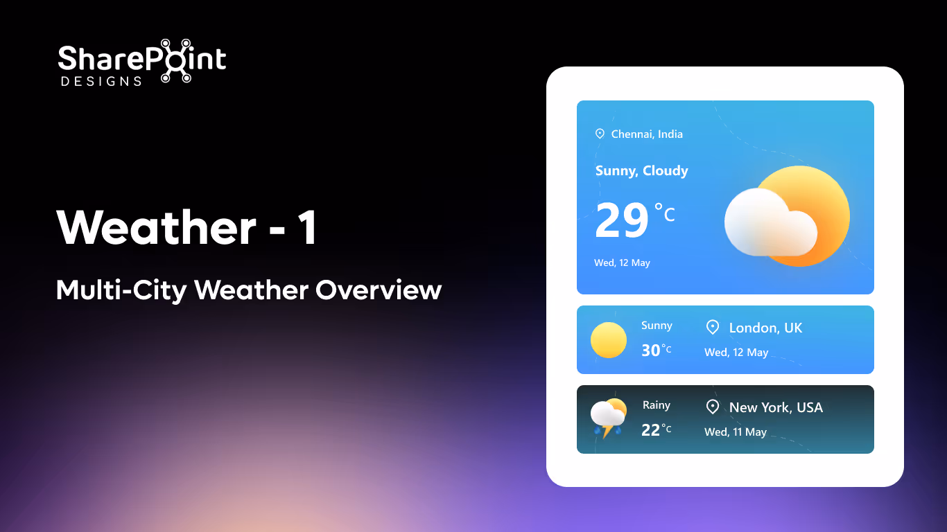 Weather 01 - Smart Weather Card