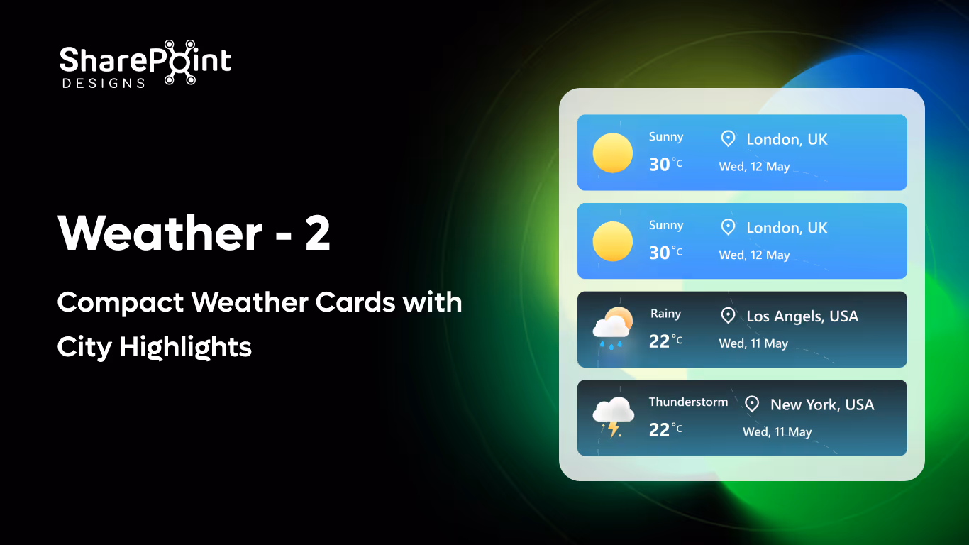 Weather 02 - Multi-City Weather Banner