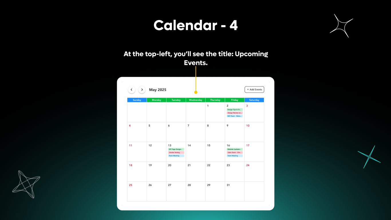 Calendar 04 - Full View Monthly Calendar