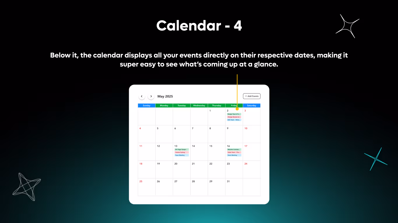 Calendar 04 - Full View Monthly Calendar