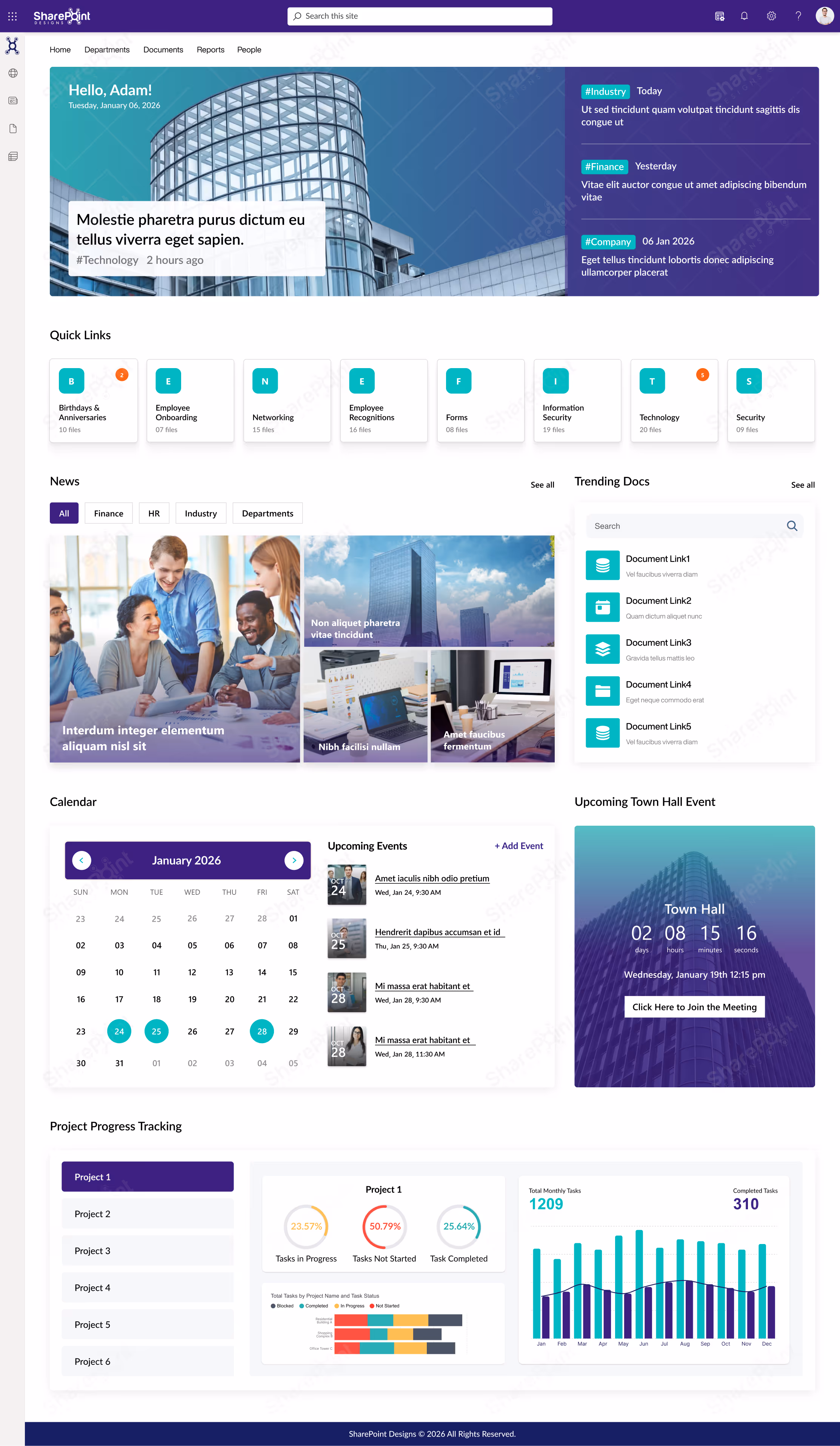 Website like sharepoint intranet