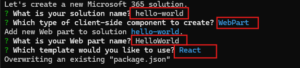 SPFx project setup using Yeoman generator