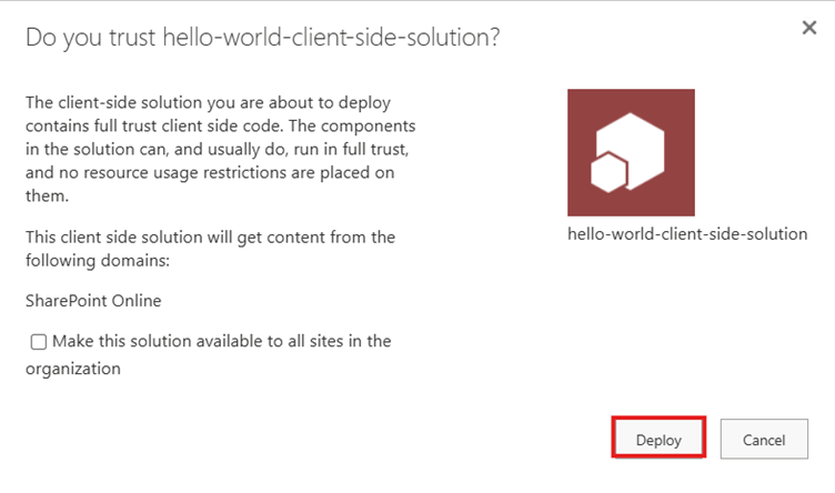 Adding SPFx client side solution app in SharePoint