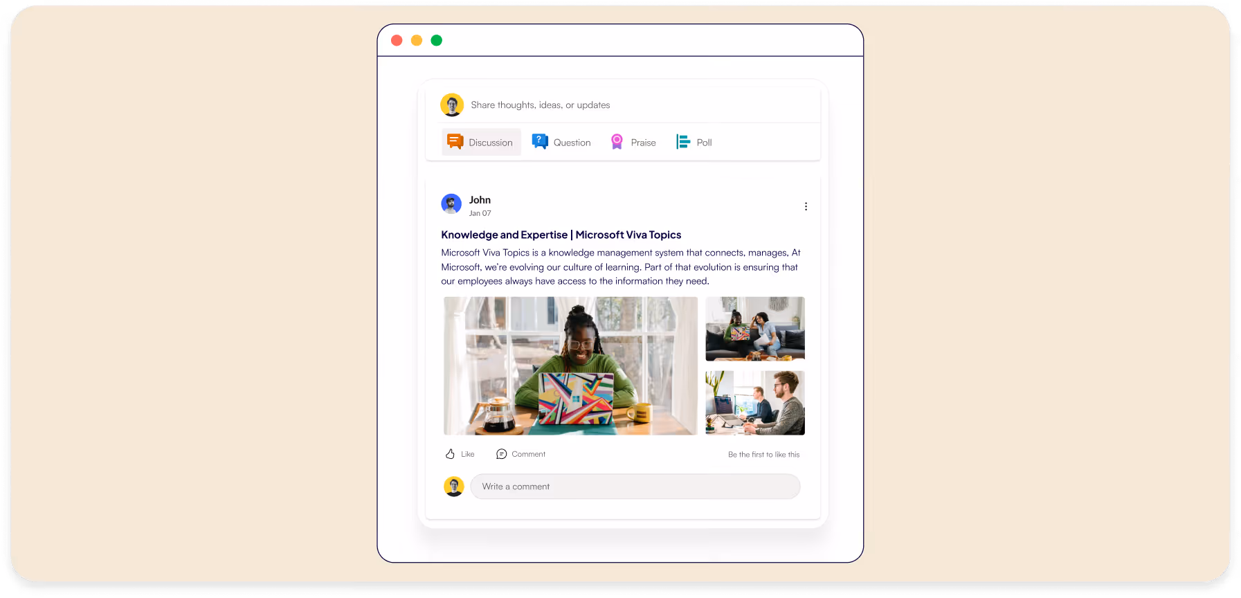 Viva Connections dashboard